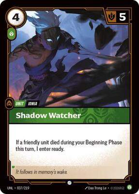 Riftbound: League of Legends Trading Card Game - Unleashed - Shadow Watcher - Common - Foil