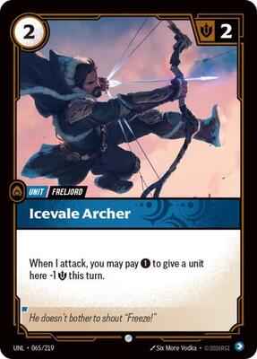 Riftbound: League of Legends Trading Card Game - Unleashed - Icevale Archer - 065/219 - Common - Foil