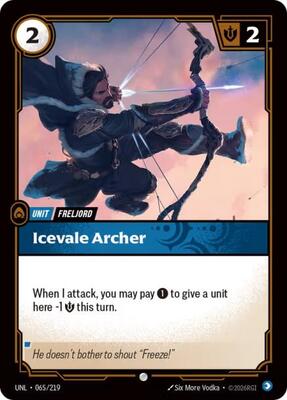 Riftbound: League of Legends Trading Card Game - Unleashed - Icevale Archer - Common - Foil