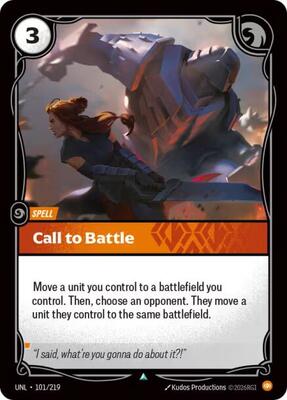 Riftbound: League of Legends Trading Card Game - Unleashed - Call to Battle - Uncommon - Normal