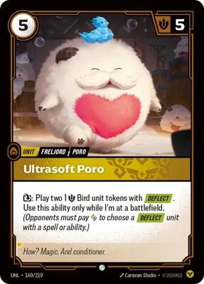 Riftbound: League of Legends Trading Card Game - Unleashed - Ultrasoft Poro - Common - Normal