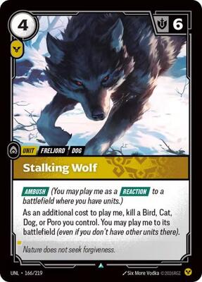 Riftbound: League of Legends Trading Card Game - Unleashed - Stalking Wolf - Uncommon - Normal