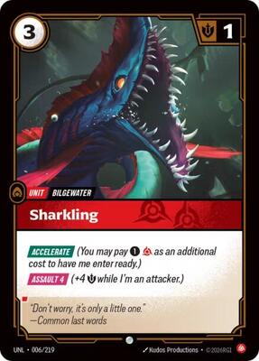 Riftbound: League of Legends Trading Card Game - Unleashed - Sharkling - Common - Normal
