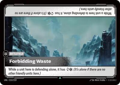 Riftbound: League of Legends Trading Card Game - Unleashed - Forbidding Waste - Uncommon - Normal