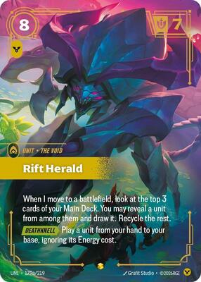 Riftbound: League of Legends Trading Card Game - Unleashed - Rift Herald (Alternate Art) - Showcase - Foil