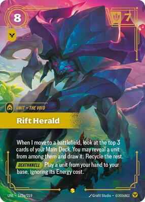 Riftbound: League of Legends Trading Card Game - Unleashed - Rift Herald (Alternate Art) - 179a/219 - Showcase - Foil