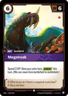 Riftbound: League of Legends Trading Card Game - Unleashed - Megatusk - 126/219 - Common - Foil