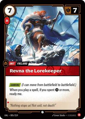 Riftbound: League of Legends Trading Card Game - Unleashed - Revna the Lorekeeper - Common - Normal