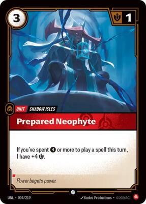 Riftbound: League of Legends Trading Card Game - Unleashed - Prepared Neophyte - Common - Normal