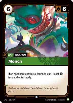 Riftbound: League of Legends Trading Card Game - Unleashed - Monch - Common – 035/219 - Normal