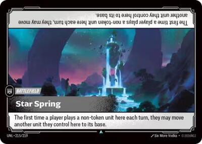 Riftbound: League of Legends Trading Card Game - Unleashed - Star Spring - Uncommon - Normal