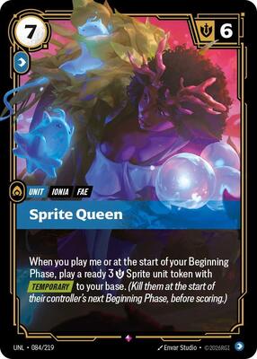 Riftbound: League of Legends Trading Card Game - Unleashed - Sprite Queen - Rare - Foil
