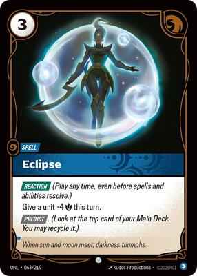 Riftbound: League of Legends Trading Card Game - Unleashed - Eclipse - Common – 063/219 - Normal