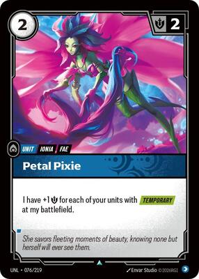 Riftbound: League of Legends Trading Card Game - Unleashed - Petal Pixie - Uncommon - Normal