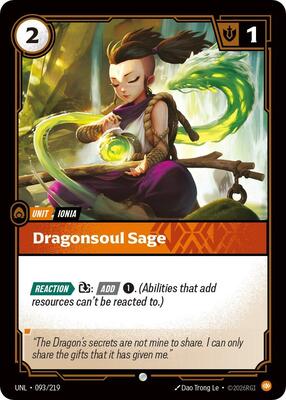 Riftbound: League of Legends Trading Card Game - Unleashed - Dragonsoul Sage - Common - Normal