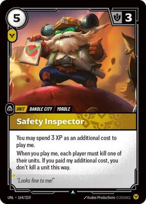 Riftbound: League of Legends Trading Card Game - Unleashed - Safety Inspector - Uncommon - Normal