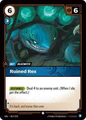Riftbound: League of Legends Trading Card Game - Unleashed - Ruined Rex - Common – 067/219 - Normal