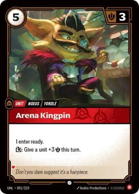 Riftbound: League of Legends Trading Card Game - Unleashed - Arena Kingpin - Common - Normal