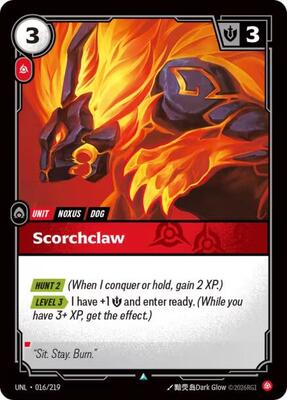 Riftbound: League of Legends Trading Card Game - Unleashed - Scorchclaw - Uncommon - Normal