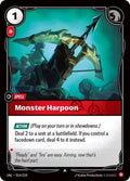 Riftbound: League of Legends Trading Card Game - Unleashed - Monster Harpoon - Uncommon - Normal