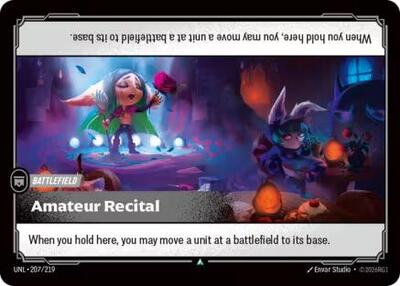 Riftbound: League of Legends Trading Card Game - Unleashed - Amateur Recital - Uncommon - Normal