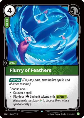 Riftbound: League of Legends Trading Card Game - Unleashed - Flurry of Feathers - Uncommon - Normal
