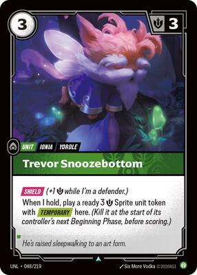 Riftbound: League of Legends Trading Card Game - Unleashed - Trevor Snoozebottom - Uncommon - Normal