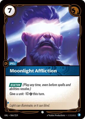Riftbound: League of Legends Trading Card Game - Unleashed - Moonlight Affliction - Common - Normal