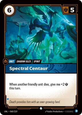 Riftbound: League of Legends Trading Card Game - Unleashed - Spectral Centaur - Common - Normal