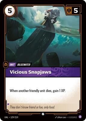Riftbound: League of Legends Trading Card Game - Unleashed - Vicious Snapjaws - Common - Normal