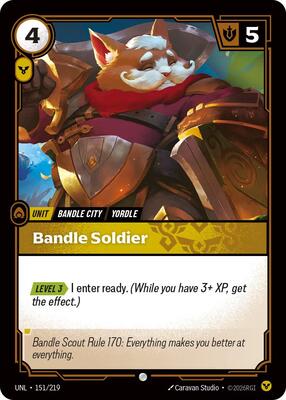 Riftbound: League of Legends Trading Card Game - Unleashed - Bandle Soldier - Common - Normal