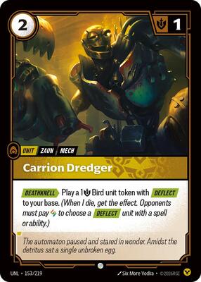 Riftbound: League of Legends Trading Card Game - Unleashed - Carrion Dredger - Common - Normal