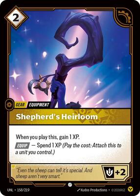 Riftbound: League of Legends Trading Card Game - Unleashed - Shepherd's Heirloom - Common - Foil