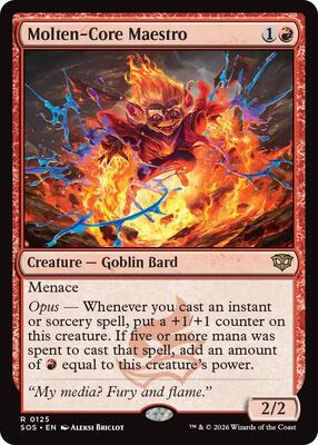 Magic: The Gathering - Secrets of Strixhaven - Molten-Core Maestro - Rare - Normal