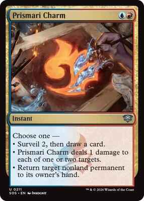 Magic: The Gathering - Secrets of Strixhaven - Prismari Charm - Uncommon – 211 - Normal