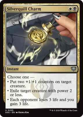 Magic: The Gathering - Secrets of Strixhaven - Silverquill Charm  - 225 - Normal