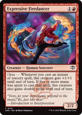 Magic: The Gathering - Secrets of Strixhaven - Expressive Firedancer - Common - Normal