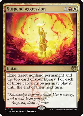Magic: The Gathering - Secrets of Strixhaven - Suspend Aggression - Rare - Normal