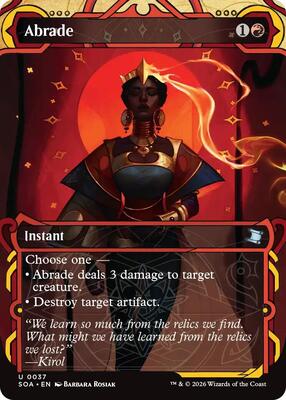 Magic: The Gathering - Secrets of Strixhaven: Mystical Archive - Abrade - Uncommon - Normal