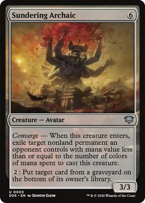 Magic: The Gathering - Secrets of Strixhaven - Sundering Archaic - Uncommon - Normal