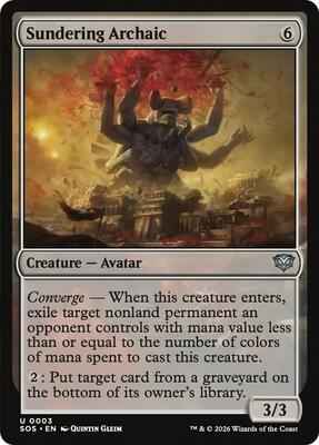 Magic: The Gathering - Secrets of Strixhaven - Sundering Archaic  - 3 - Normal