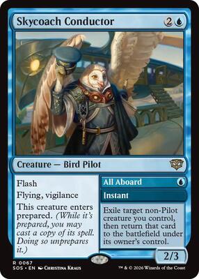Magic: The Gathering - Secrets of Strixhaven - Skycoach Conductor - Rare - Foil