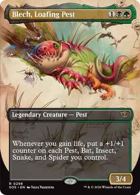 Magic: The Gathering - Secrets of Strixhaven - Blech, Loafing Pest (Borderless)  - 298 - Normal