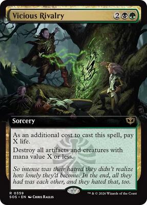 Magic: The Gathering - Secrets of Strixhaven - Vicious Rivalry (Extended Art) - Rare - Foil