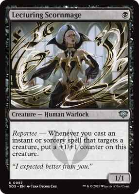 Magic: The Gathering - Secrets of Strixhaven - Lecturing Scornmage - Uncommon – 87 - Normal