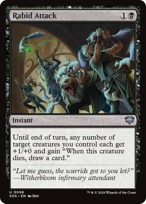 Magic: The Gathering - Secrets of Strixhaven - Rabid Attack - Uncommon - Normal