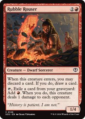 Magic: The Gathering - Secrets of Strixhaven - Rubble Rouser - Common - Normal