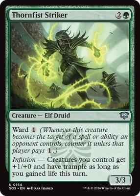 Magic: The Gathering - Secrets of Strixhaven - Thornfist Striker  - 164 - Foil