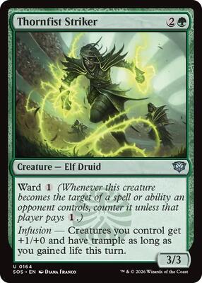 Magic: The Gathering - Secrets of Strixhaven - Thornfist Striker - Uncommon - Foil