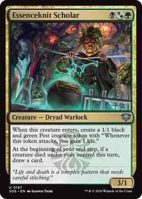 Magic: The Gathering - Secrets of Strixhaven - Essenceknit Scholar - Uncommon - Normal
